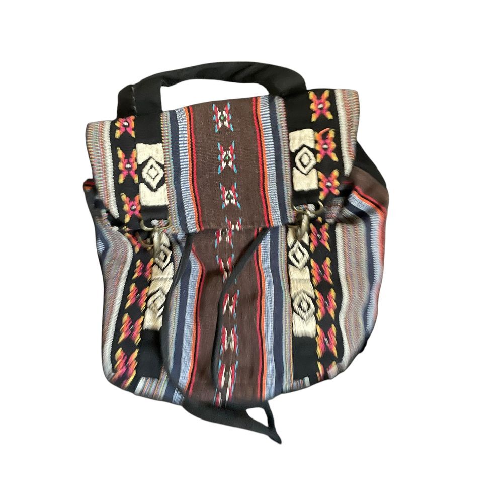 Love stitch Boho Aztec Print Canvas Backpack Tribal Pattern Festival‎ Travel Bag